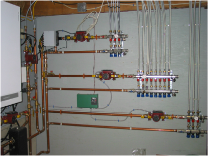 plumbing radiant heat manifold header loss low heating boiler viessmann radiators